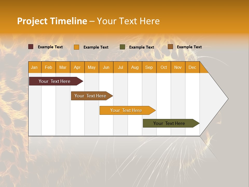 A Cheetah Powerpoint Presentation With A Black Background PowerPoint Template
