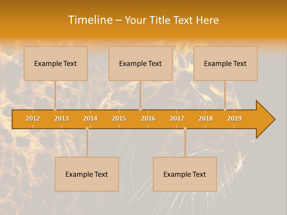 A Cheetah Powerpoint Presentation With A Black Background PowerPoint Template