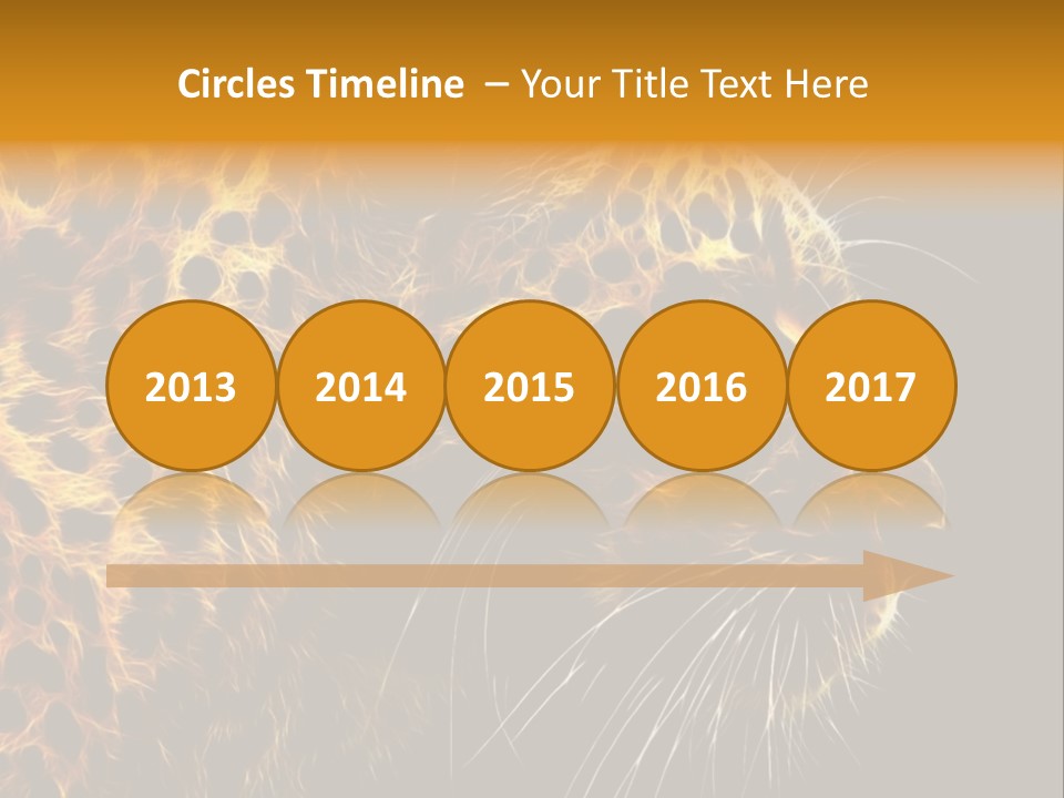 A Cheetah Powerpoint Presentation With A Black Background PowerPoint Template