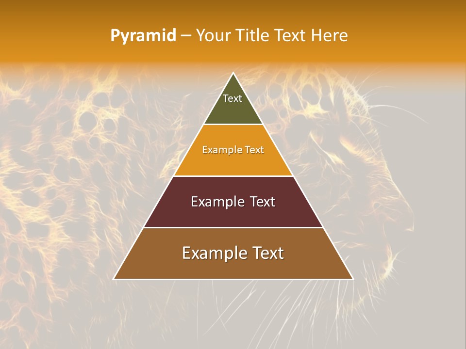 A Cheetah Powerpoint Presentation With A Black Background PowerPoint Template