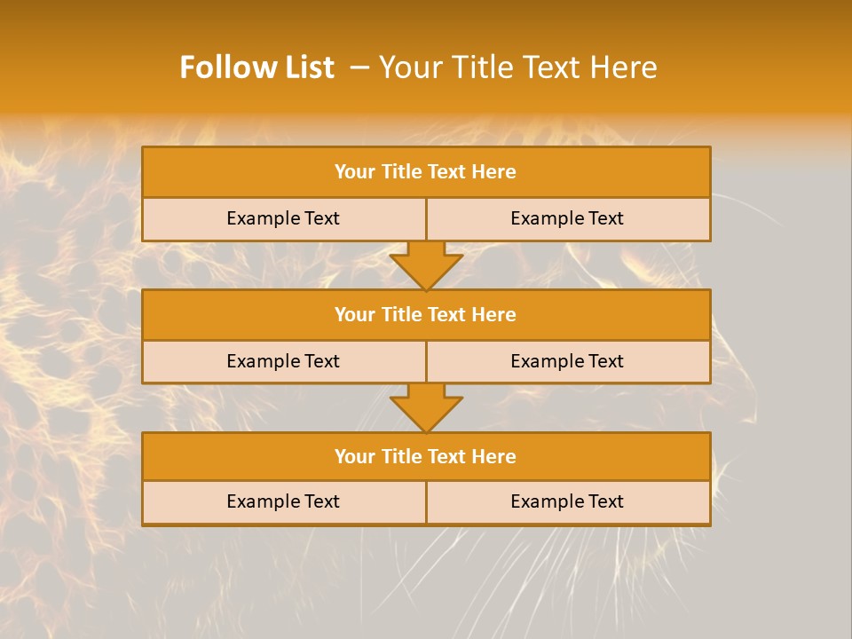 A Cheetah Powerpoint Presentation With A Black Background PowerPoint Template