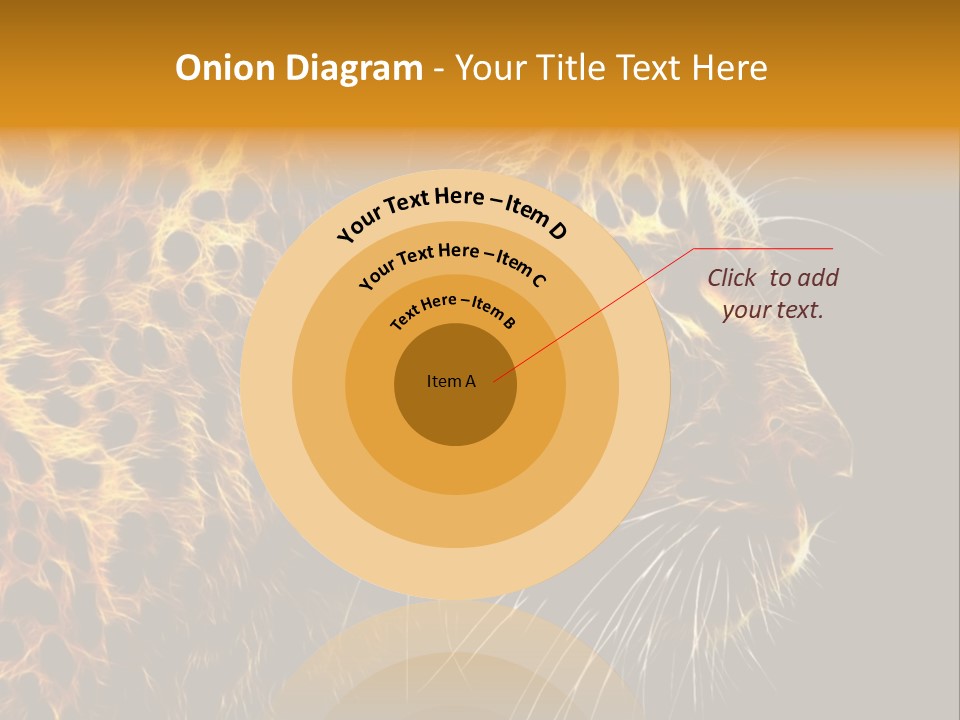 A Cheetah Powerpoint Presentation With A Black Background PowerPoint Template