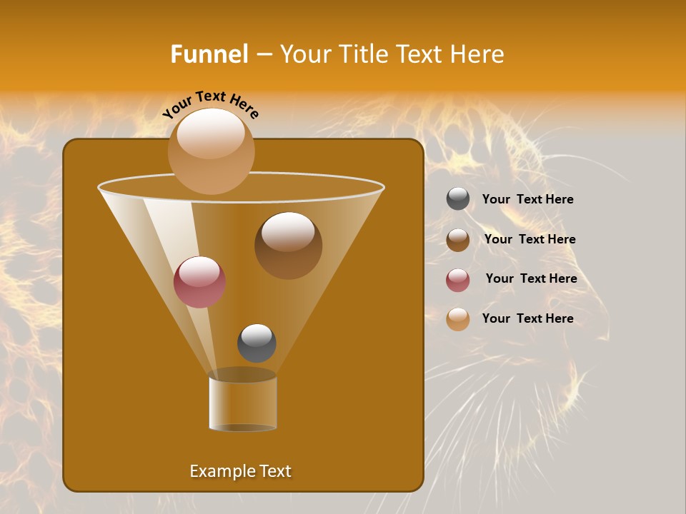 A Cheetah Powerpoint Presentation With A Black Background PowerPoint Template