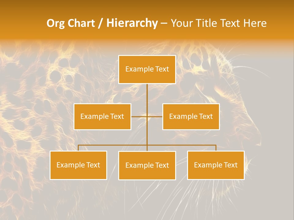 A Cheetah Powerpoint Presentation With A Black Background PowerPoint Template