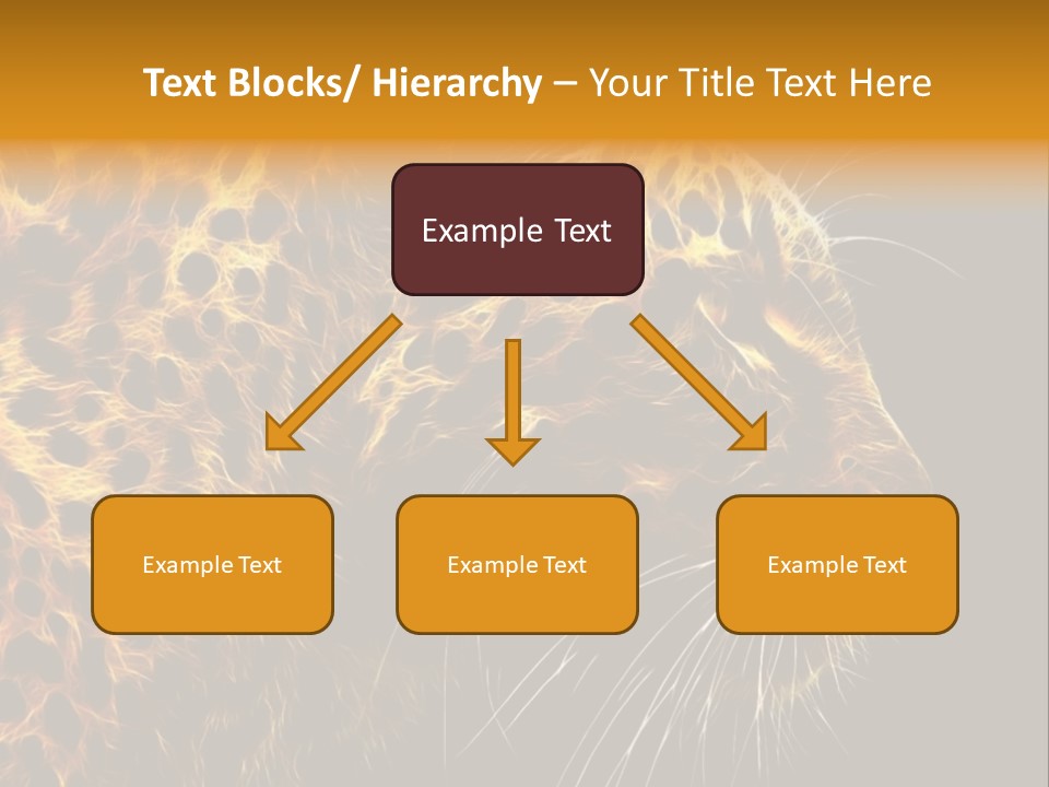 A Cheetah Powerpoint Presentation With A Black Background PowerPoint Template