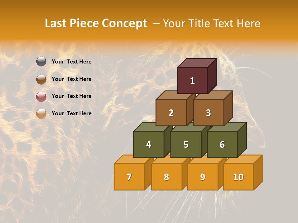 A Cheetah Powerpoint Presentation With A Black Background PowerPoint Template