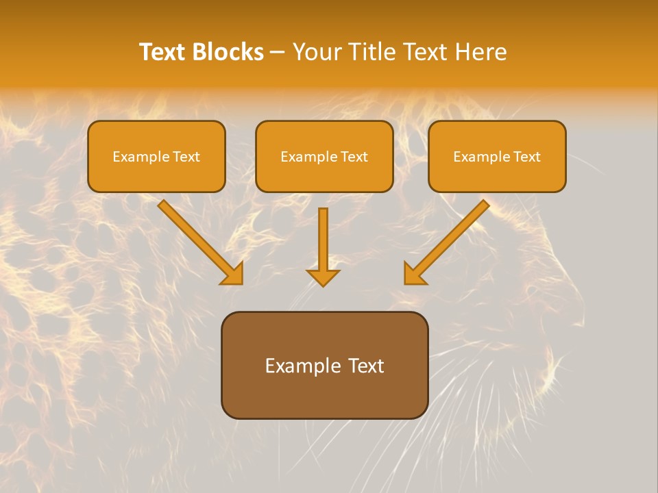 A Cheetah Powerpoint Presentation With A Black Background PowerPoint Template