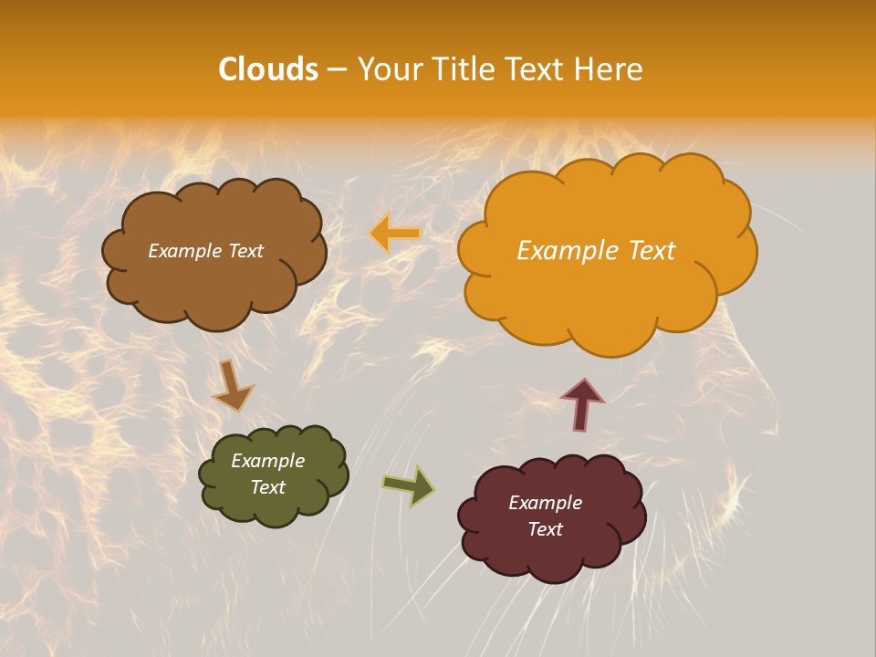 A Cheetah Powerpoint Presentation With A Black Background PowerPoint Template