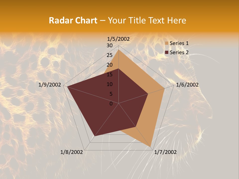 A Cheetah Powerpoint Presentation With A Black Background PowerPoint Template