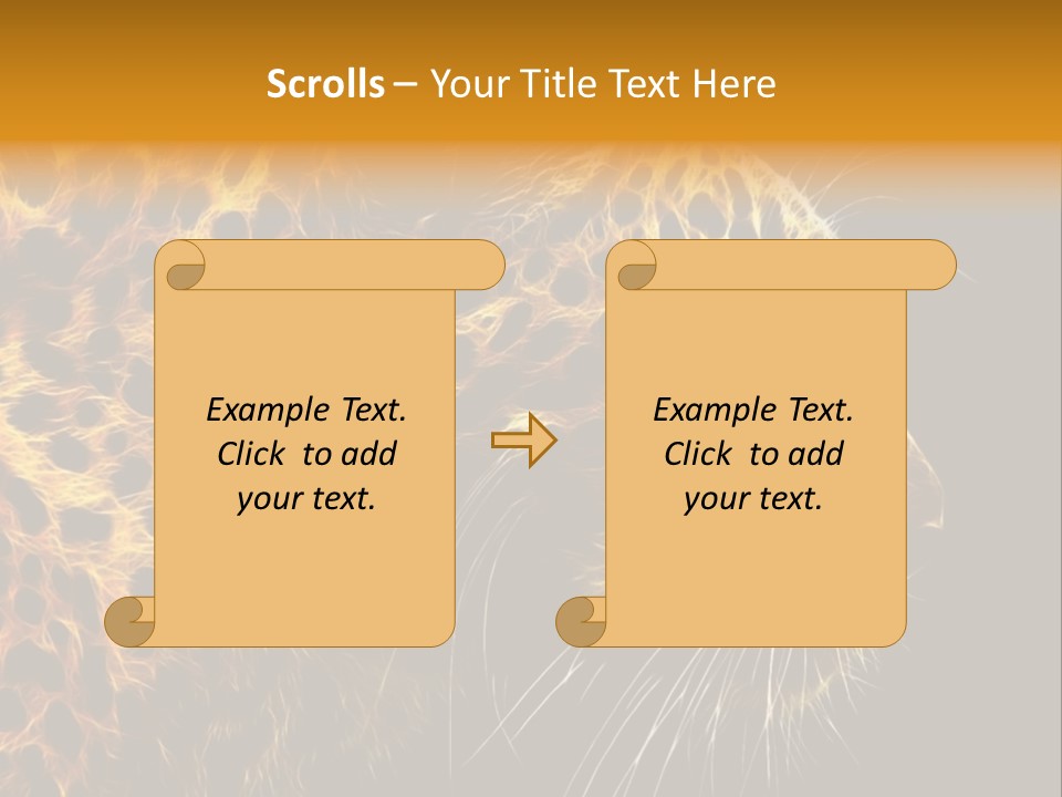 A Cheetah Powerpoint Presentation With A Black Background PowerPoint Template