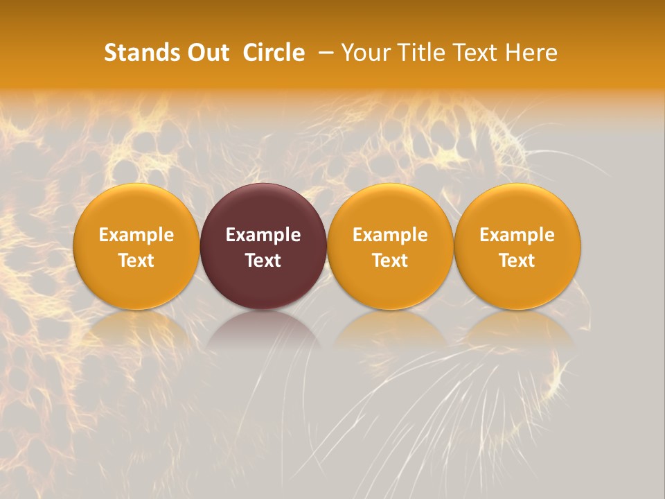 A Cheetah Powerpoint Presentation With A Black Background PowerPoint Template
