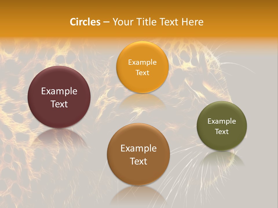 A Cheetah Powerpoint Presentation With A Black Background PowerPoint Template