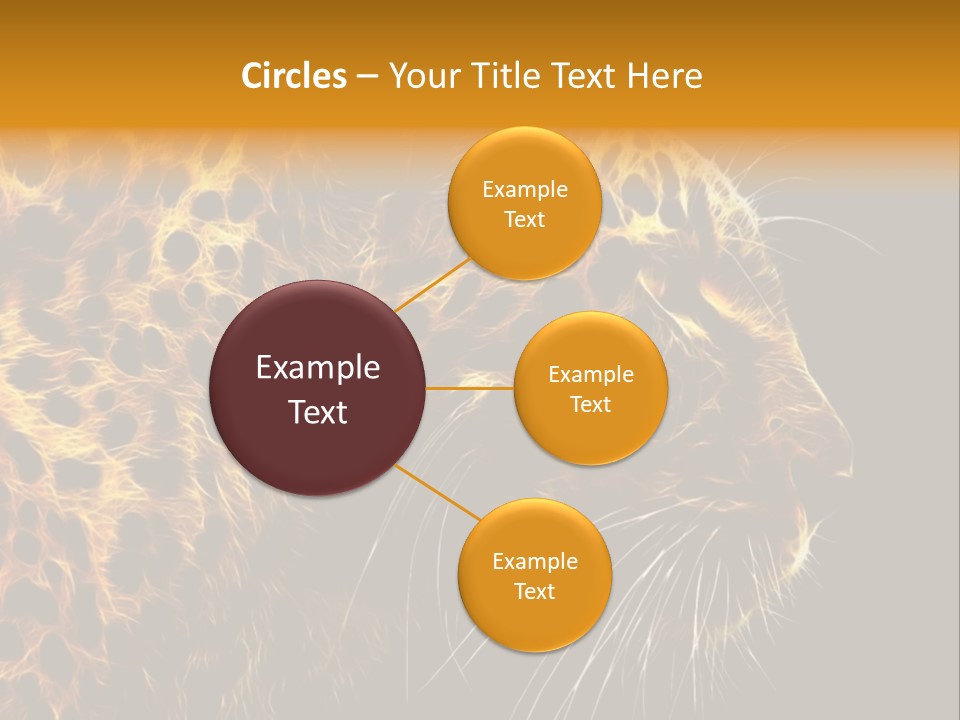 A Cheetah Powerpoint Presentation With A Black Background PowerPoint Template
