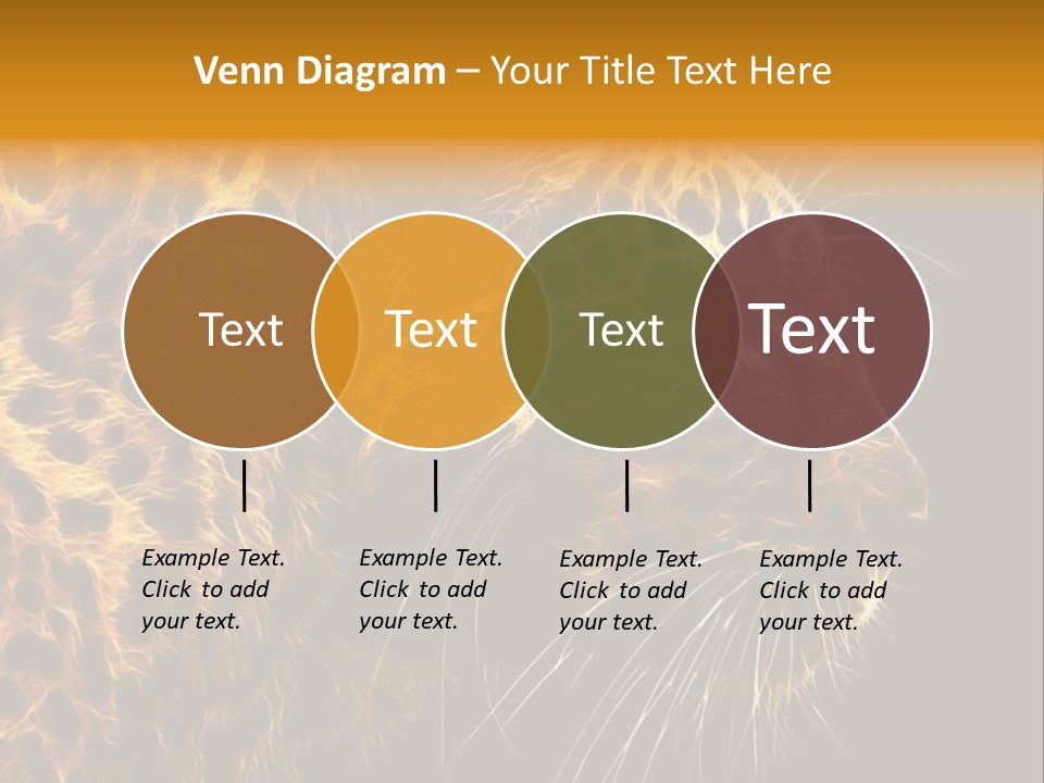 A Cheetah Powerpoint Presentation With A Black Background PowerPoint Template