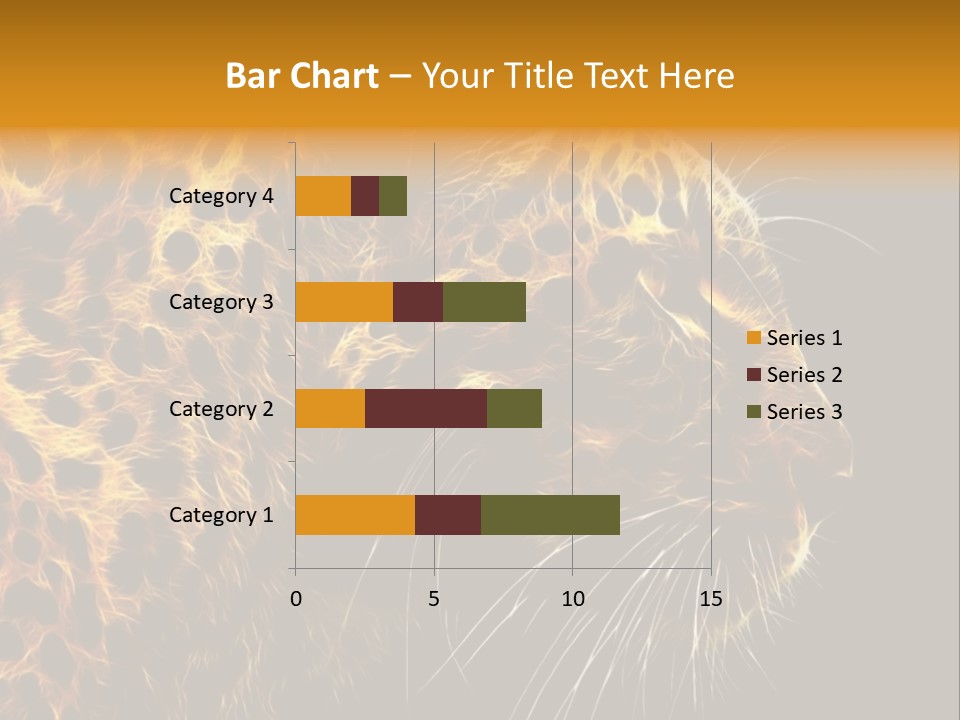 A Cheetah Powerpoint Presentation With A Black Background PowerPoint Template