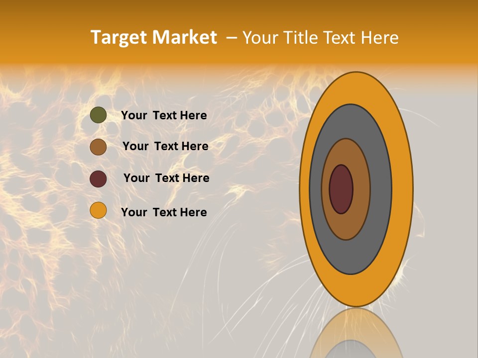 A Cheetah Powerpoint Presentation With A Black Background PowerPoint Template