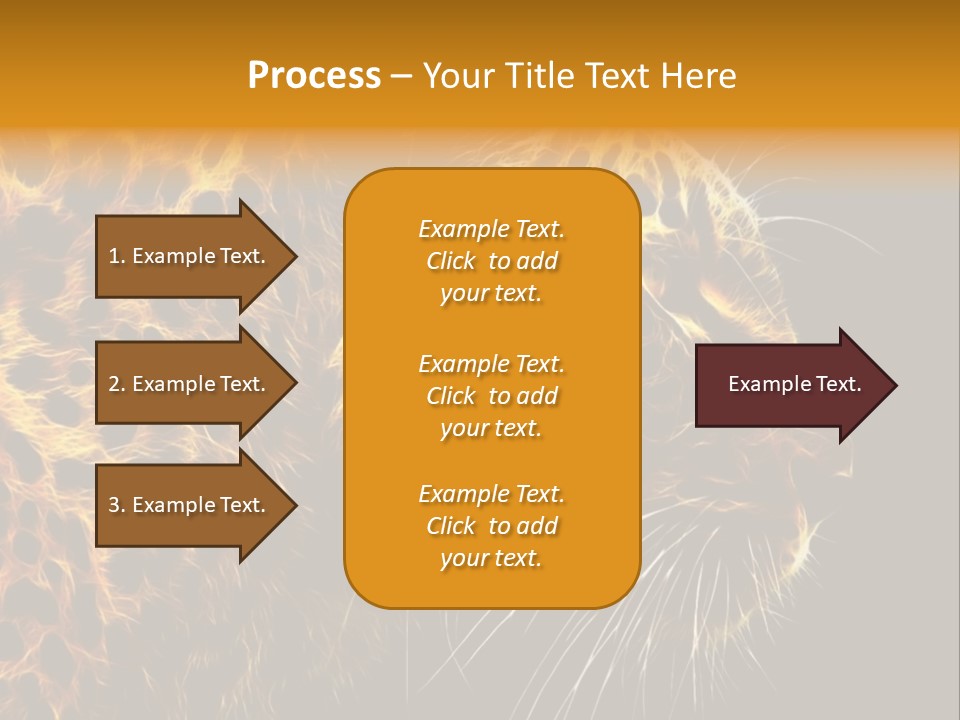 A Cheetah Powerpoint Presentation With A Black Background PowerPoint Template