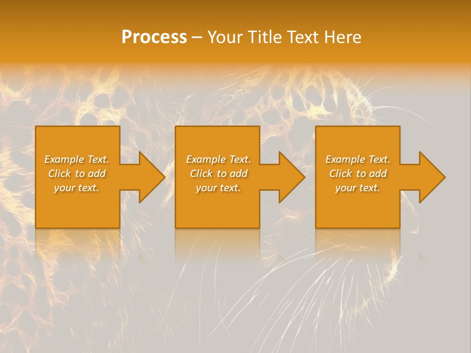 A Cheetah Powerpoint Presentation With A Black Background PowerPoint Template