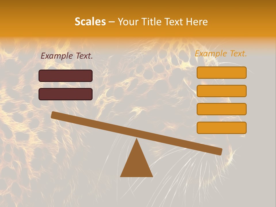 A Cheetah Powerpoint Presentation With A Black Background PowerPoint Template