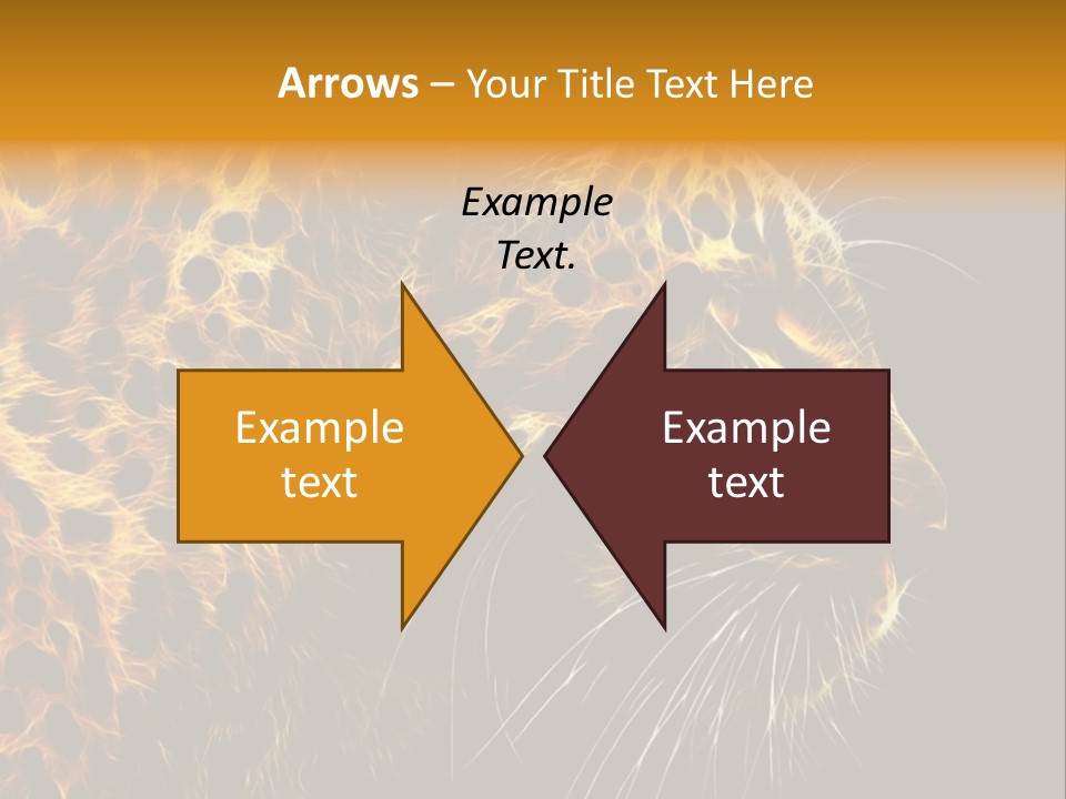 A Cheetah Powerpoint Presentation With A Black Background PowerPoint Template