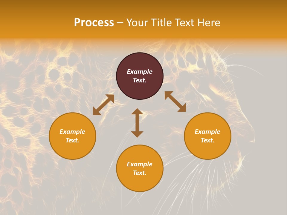 A Cheetah Powerpoint Presentation With A Black Background PowerPoint Template