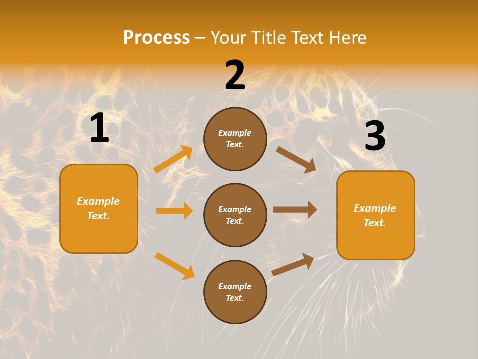 A Cheetah Powerpoint Presentation With A Black Background PowerPoint Template