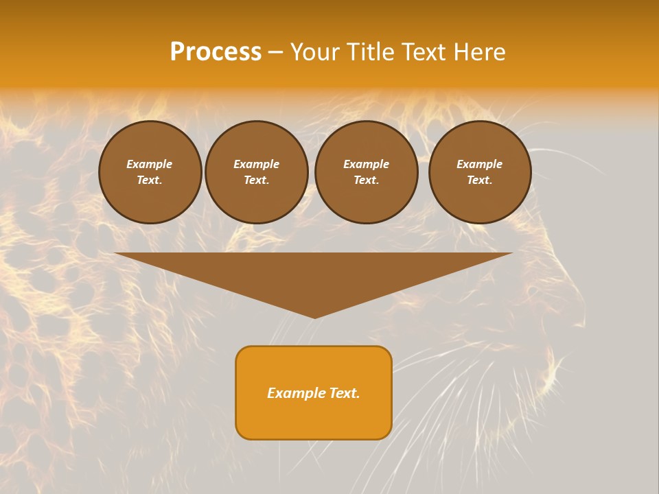 A Cheetah Powerpoint Presentation With A Black Background PowerPoint Template
