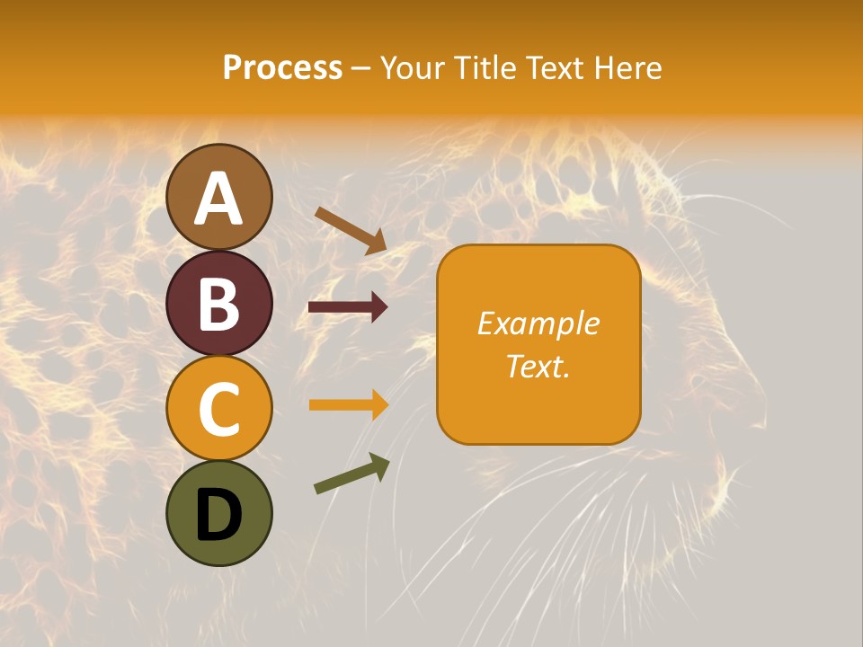 A Cheetah Powerpoint Presentation With A Black Background PowerPoint Template