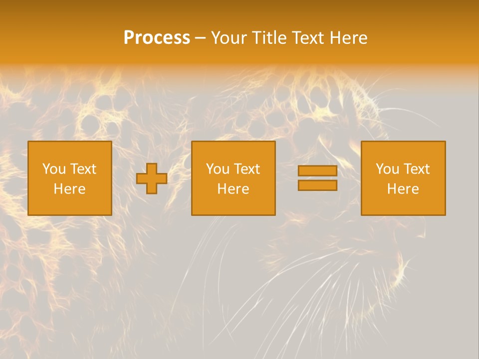 A Cheetah Powerpoint Presentation With A Black Background PowerPoint Template