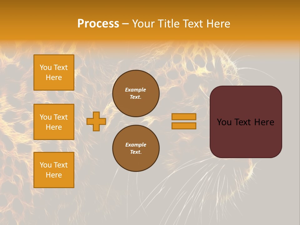 A Cheetah Powerpoint Presentation With A Black Background PowerPoint Template
