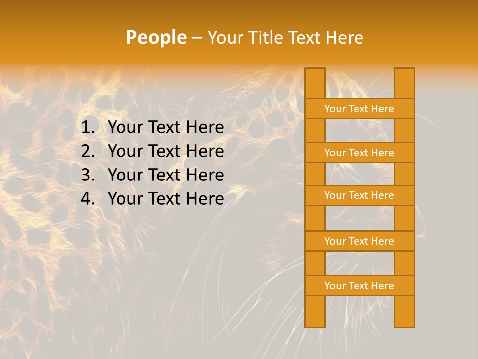 A Cheetah Powerpoint Presentation With A Black Background PowerPoint Template