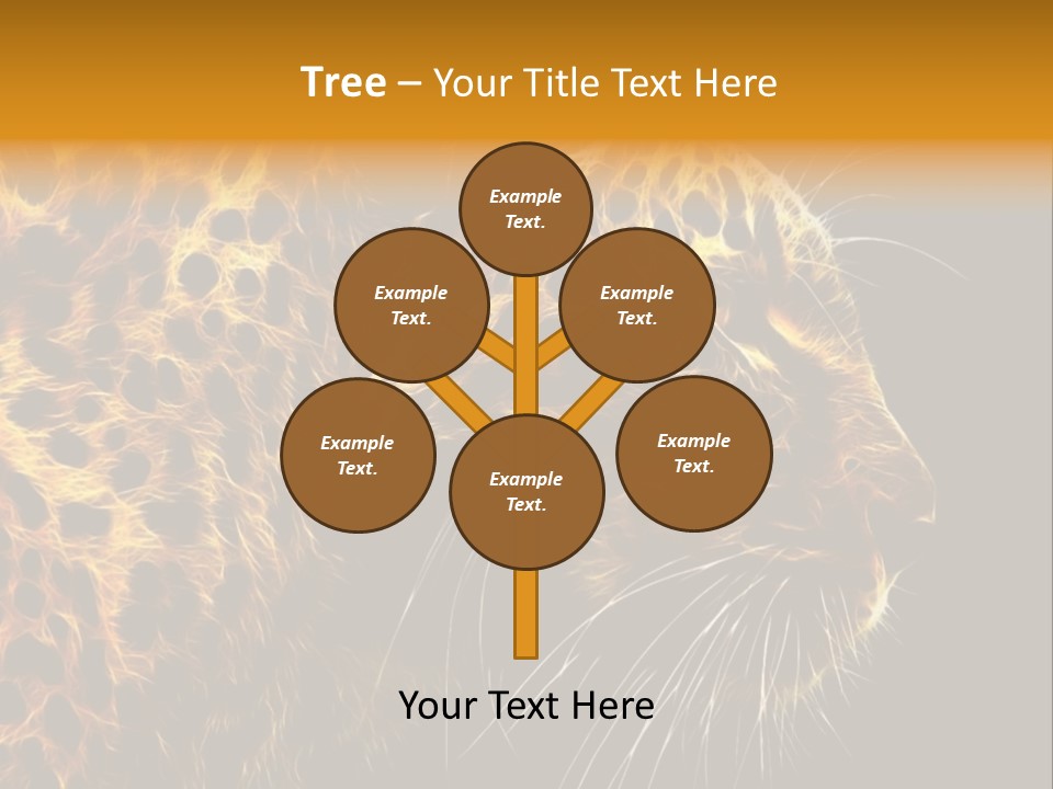 A Cheetah Powerpoint Presentation With A Black Background PowerPoint Template