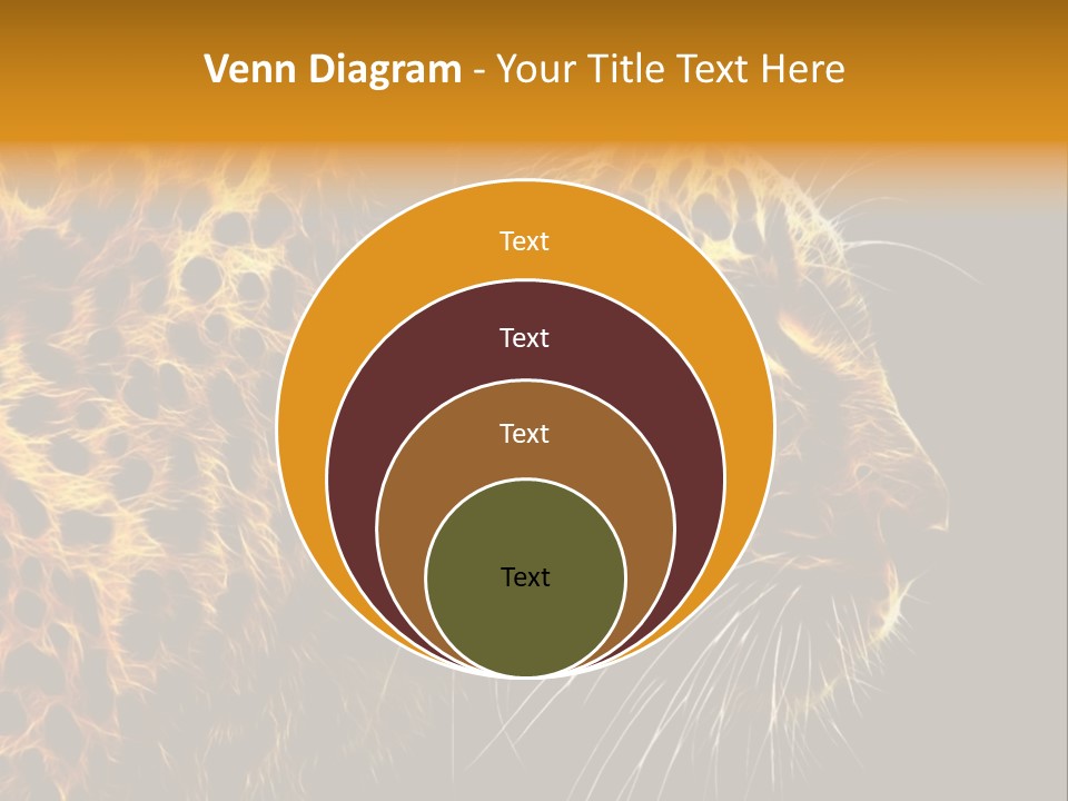 A Cheetah Powerpoint Presentation With A Black Background PowerPoint Template