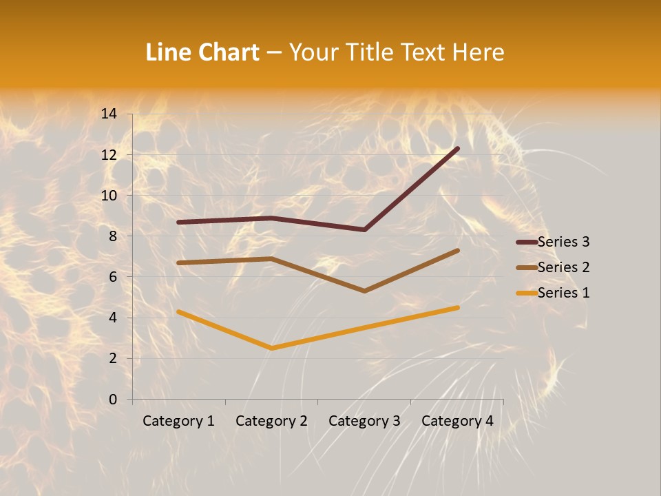 A Cheetah Powerpoint Presentation With A Black Background PowerPoint Template