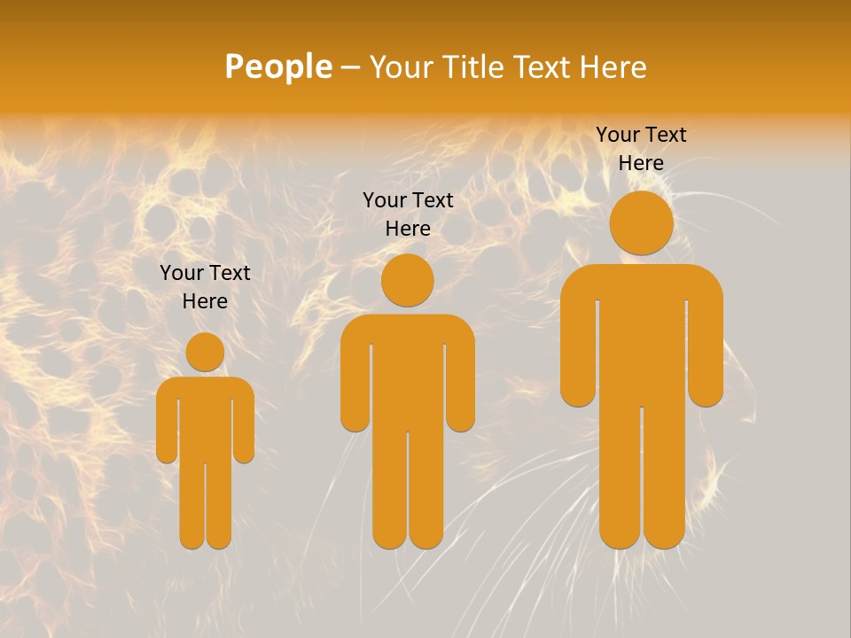 A Cheetah Powerpoint Presentation With A Black Background PowerPoint Template