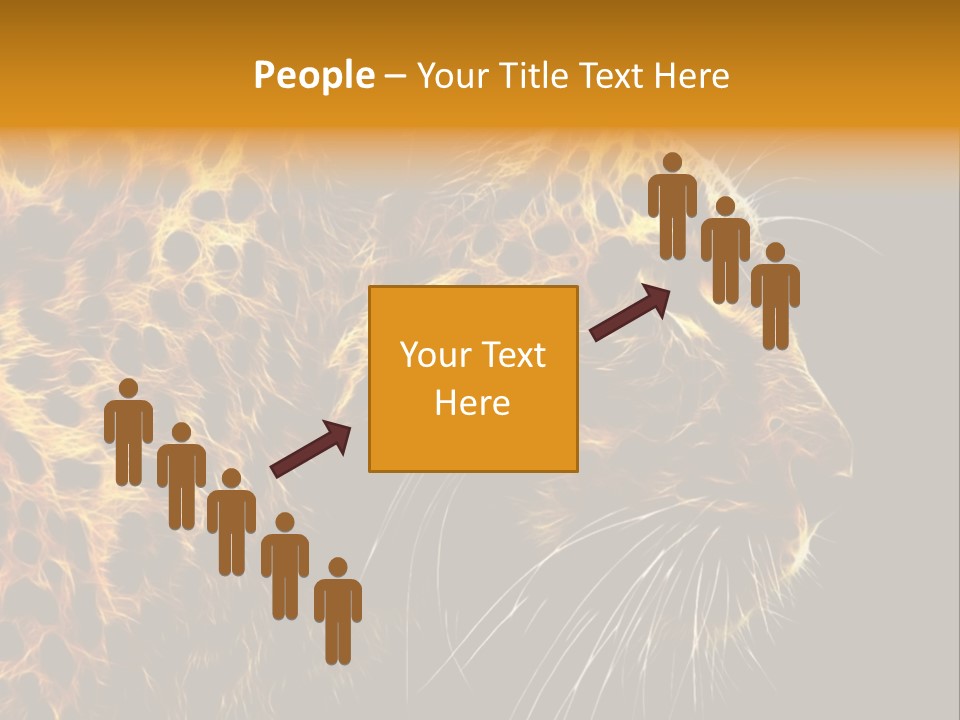A Cheetah Powerpoint Presentation With A Black Background PowerPoint Template