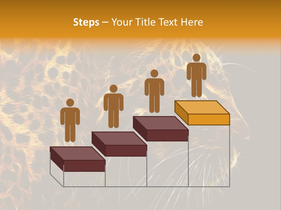 A Cheetah Powerpoint Presentation With A Black Background PowerPoint Template