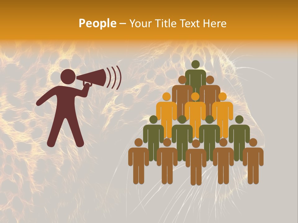 A Cheetah Powerpoint Presentation With A Black Background PowerPoint Template