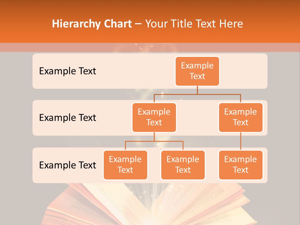 An Open Book With A Light Coming Out Of It PowerPoint Template
