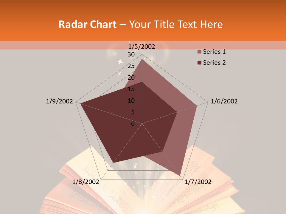 An Open Book With A Light Coming Out Of It PowerPoint Template