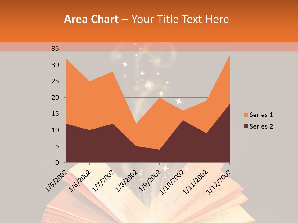 An Open Book With A Light Coming Out Of It PowerPoint Template