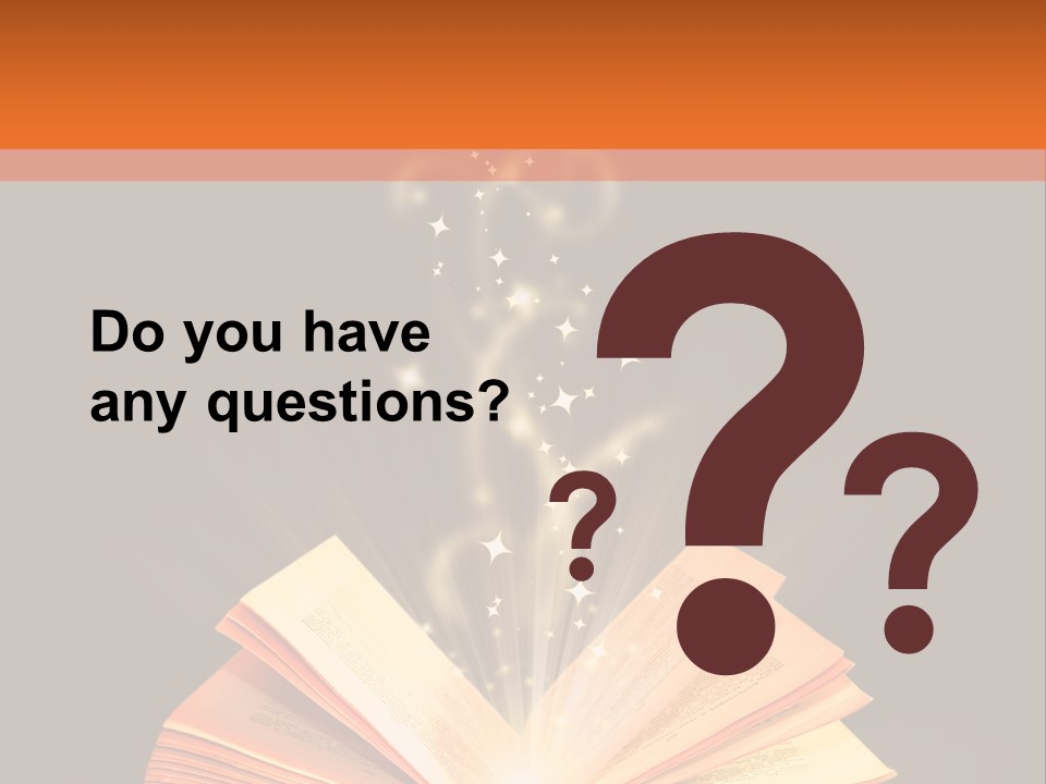 An Open Book With A Light Coming Out Of It PowerPoint Template