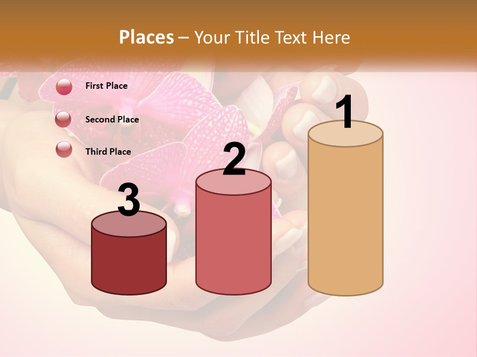 A Woman's Hands Holding A Pink Flower Powerpoint Presentation PowerPoint Template