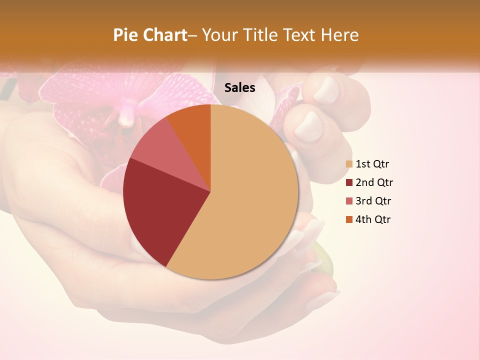 A Woman's Hands Holding A Pink Flower Powerpoint Presentation PowerPoint Template
