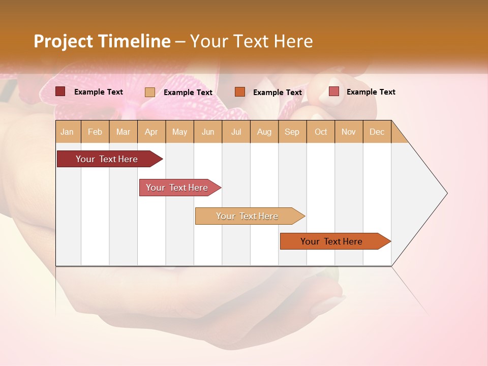A Woman's Hands Holding A Pink Flower Powerpoint Presentation PowerPoint Template