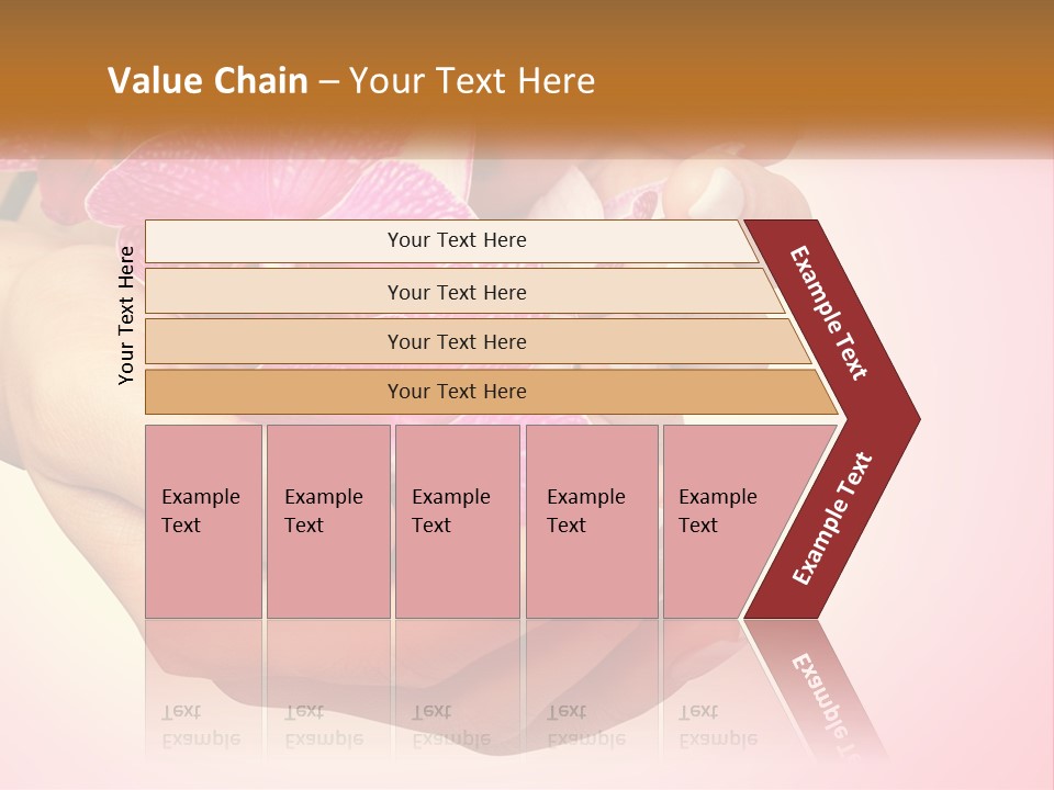 A Woman's Hands Holding A Pink Flower Powerpoint Presentation PowerPoint Template