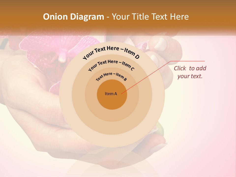 A Woman's Hands Holding A Pink Flower Powerpoint Presentation PowerPoint Template