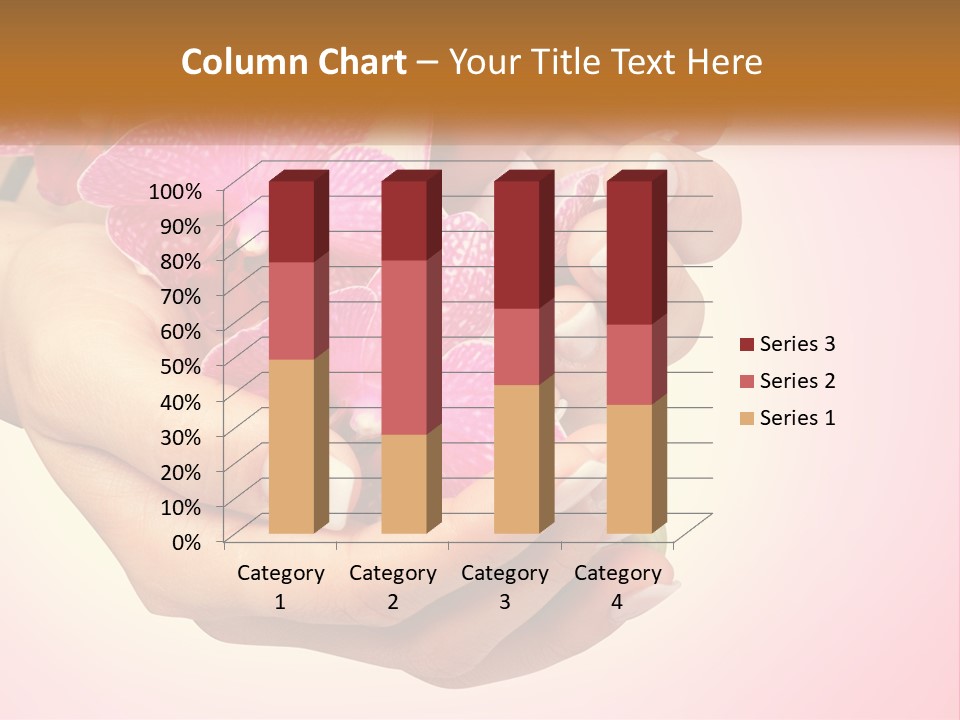 A Woman's Hands Holding A Pink Flower Powerpoint Presentation PowerPoint Template