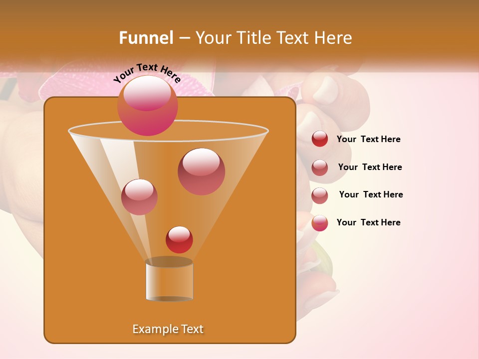 A Woman's Hands Holding A Pink Flower Powerpoint Presentation PowerPoint Template