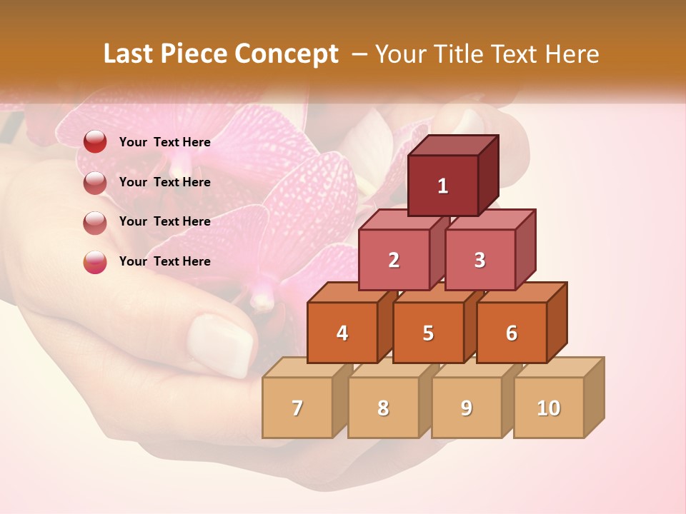 A Woman's Hands Holding A Pink Flower Powerpoint Presentation PowerPoint Template